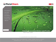Tablet Screenshot of metalchem.com.ar